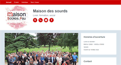 Desktop Screenshot of maisondessourds.fr